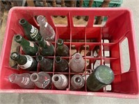 Collection of Pop Bottles & Pop Shoppe Crate