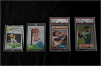 Collection of Cased & Graded  Baseball Cards (4)