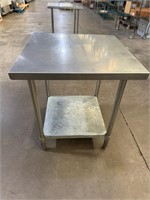 24” x 24” x 30” tall Stainless Table