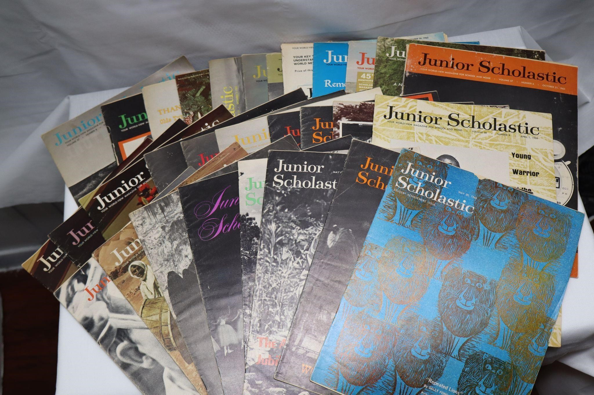 Lot of 30 1960's era Junior Scholastic Magazines