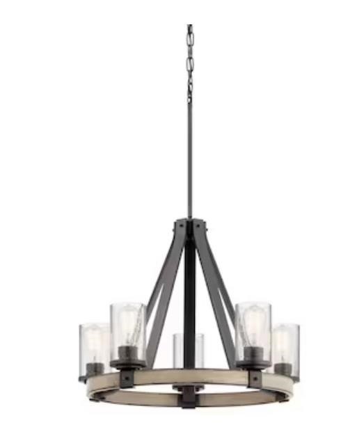 Kichler Barrington 5-Light Rustic Chandelier $249