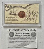 1809 shipwreck coin with COA