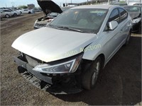 2019 Hyundai Elantra KMHD84LF6KU888116 Silver