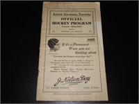 Rare 1926 Toronto St Patricks vs Montreal Maroons