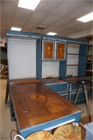 Large L Shaped Executive Desk W/ Bookcases