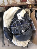 Catcher's helmet and pads