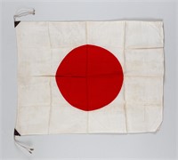 WWII JAPANESE HINOMARU NATIONAL SILK BATTLE FLAG