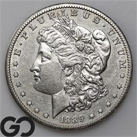 1889-S Morgan Silver Dollar, AU++ Bid: 155