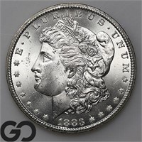 1883-CC Morgan Silver Dollar, Near Gem BU Bid: 325