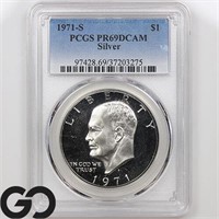 1971-S Ike Silver Dollar PCGS PR69 DCAM Guide: 40