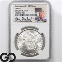 1884-CC Morgan Dollar, NGC UNC, BU++ Bid: 305