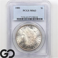 1881 Morgan Silver Dollar, PCGS MS63 Guide: 115