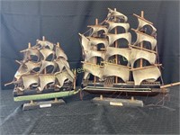 Set of Model Ships