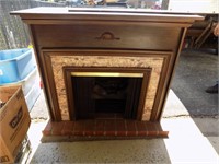 FIreplace stereo with turn table