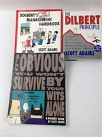3 Dilbert / Dogbert Books