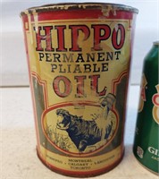 Hippo Oil Tin