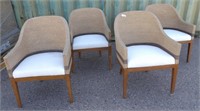 4x Woven Arm Chairs