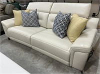 Modern Leather Style Power Reclining