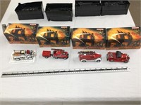 4 Matchbox fire engine series firetrucks