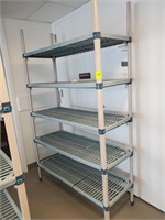 MetroMax 5 Tier Polymer Shelving 48" x 20" x 74"