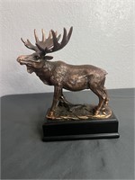 Bull Moose Statue Bronze