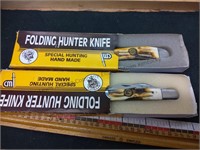 Two vintage folding Hunter knives