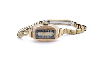 Art Deco 9ct rose gold ladies watch