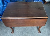 Wood Drop Leaf End Table