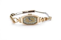 Art Deco 9ct rose gold ladies watch