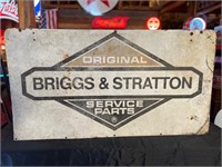 26 x 47” Briggs & Stratton Double Sided Metal Sign