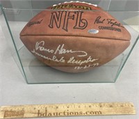 Franco Harris Autographed Football Steiner COA