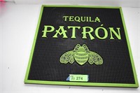 Patron Tequila 17x17 Rubber Bar Mat