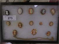 SELECTION OF CAMEOS - DISPLAY NOT FOR SALE