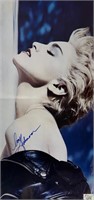Autograph COA Madonna Folded Poster