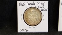 1965 Canada Silver Half Dollar