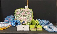 NEW FLIP FLOPS,TOTE BAGS, CUSHIONS,SCARVES