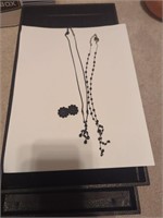 2 necklaces & earring set