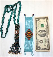 Native American Style Beaded Bracelet & Necklace