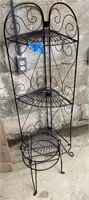 Plant stands 45” 3 tiered & 15” one pot