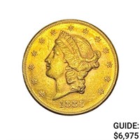 1883-S $20 Gold Double Eagle CHOICE AU