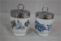 Two Royal Worcester 3" egg coddler