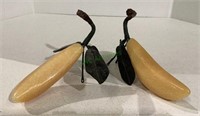 Marble bananas measuring 4 inches tall and