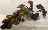 Marble grape cluster measuring 7 inches long