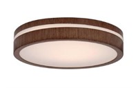 Origin 21 Walnut LED Flush Mount Light $90