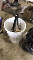 WASTEBASKET W/ ASST TOOLS