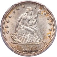 25C 1875-CC PCGS MS63 CAC