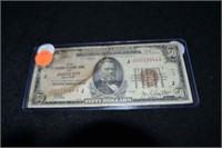 1929 $50 National Bank Note Kansas City, MO