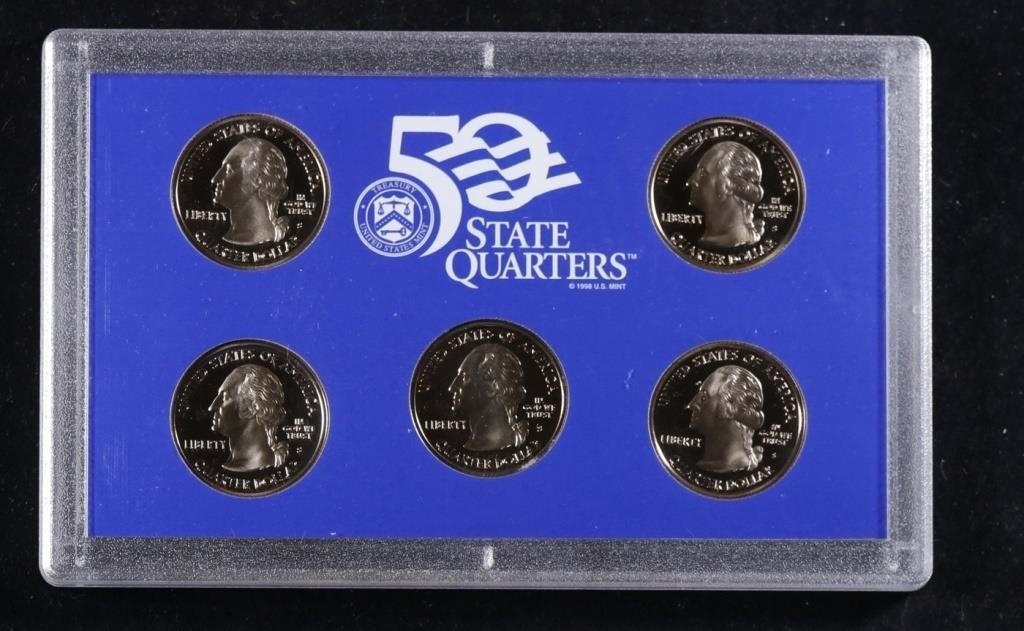 2000 United States Mint Proof Quarter Set 5 pc set