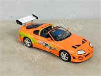 diecast model 1995 Toyota Supra  1/ 18 scale