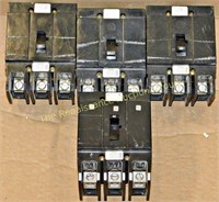 4 Eaton GHB 3 Pole 20A-40A New Breakers